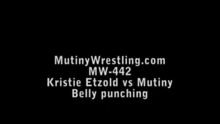 MW-442 Kristie Etzold vs Mutiny TOPLESS Belly Punching Part 2