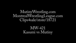 MW-421 Mutiny vs Kasumi COMPETITIVE FEMALE WRESTLING Part 1