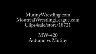 MW- Mutiny vs Autumn Female wrestling in bikinis Part 1