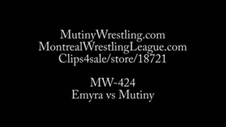 MW-424 Mutiny vs Emyra TOPLESS Nipple and breasts + wrestling Part 1