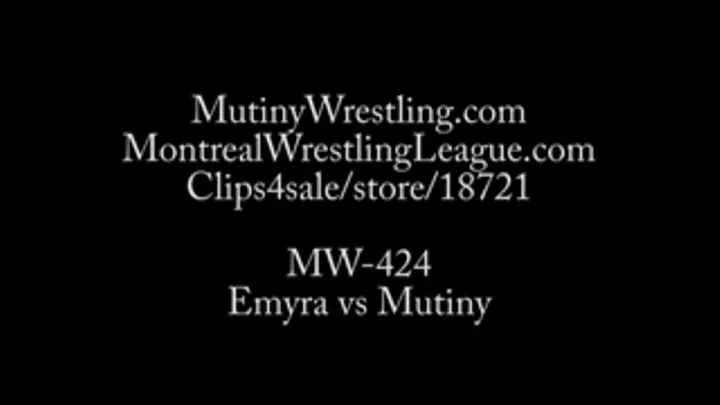 MW-424 Mutiny vs Emyra TOPLESS Nipple and breasts + wrestling Part 3