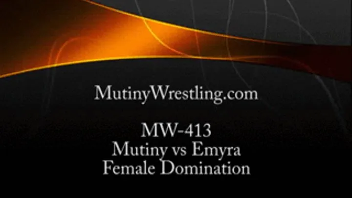 MW-413 Mutiny vs Emyra - Mutiny Helpless! TOPLESS WRESTLING Full Video