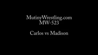 MW 523 Madison vs Carlos Mixed wrestling, Scissors, semi-competitive Part 3
