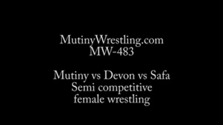 MW-483 Mutiny vs Safa Warda vs Devon D'Amo semi competitive female wrestling Part 2