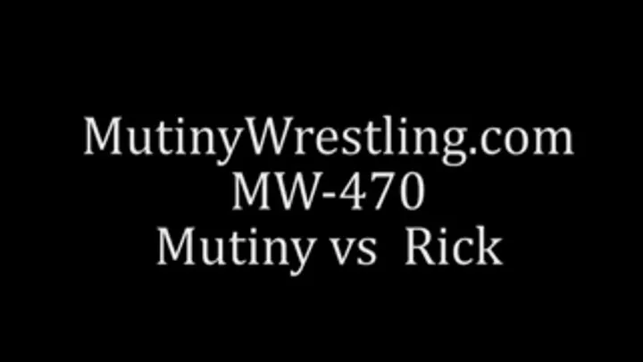 MW-470 Mutiny vs Rick Semi competitive mixed wrestling TOPLESS Part 1