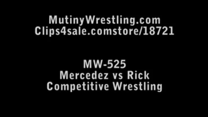 MW-525 Mercedez vs Carlos COMPETITIVE mixed wrestling Part 3