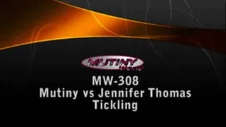 MW-308 Part 1 Jennifer Thomas vs Mutiny Pro style - TICKLING PART 1