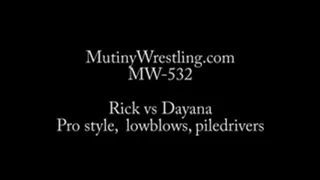 MW-532 Dayana vs Rick Mixed Pro Wrestling Lowblows PART 1