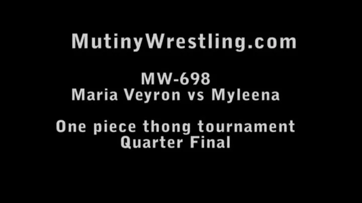 MW-698 Myleena vs Maria Veyron One Piece Thong tournament QUARTER FINAL 04 part 2