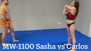 MW-1100 Carlos DOMINATION over Sasha wrestling