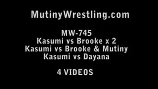 MW-745 (4 VIDEOS) SPECIAL KASUMI & BROOKE! 2 matches Kasumi vs Brooke, 1 match Brooke and Mutiny vs Kasumi and 1 match Kasumi vs Dayana DEAL 43 MIN FOR 16.99$