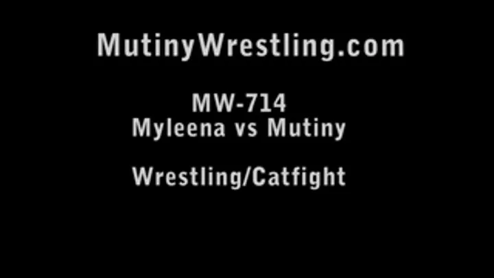 MW-714 Mutiny vs MYLEENA (Domino) Catfight/competitive match + crotch attacks PART 1