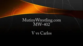 MW-402 V the cheerleader vs Carlos Intense Wrestling Part 2