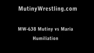 MW-638 Maria Veyron Dominating Mutiny (female wrestling bra and thong) Part 1