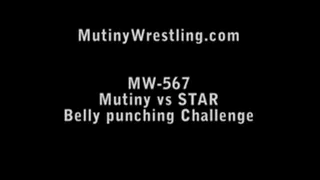 MW-567 BELLY PUNCHING CHALLENGE Star vs Mutiny (with special appearance : Kasumi)