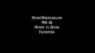 MW-384 Mutiny sitting on Devon's face FACESITTING in a thong