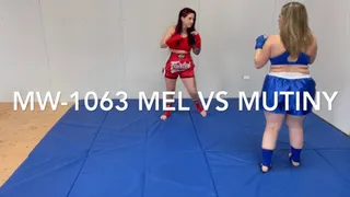 MW-1063 MelCandy vs Mutiny semi competitive wrestling mma style