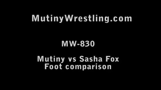 MW-830 Mutiny Sasha foot comparison