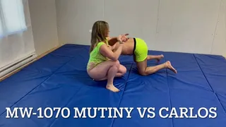 MW-1070 carlos vs Mutiny female wrestling domination