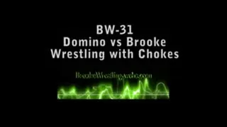 MWL-111 Brooke vs Domino WRESTLING WITH CHOKES (Brooke in control)