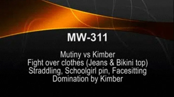 MWL-100 Amber vs Mutiny -Kimber in Control - SC Pin, Straddlnig