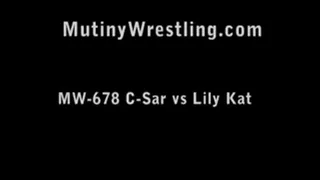 MW-678 Lily Kat vs C-Sar DOMINATION Mixed Pro Wrestling Part 3