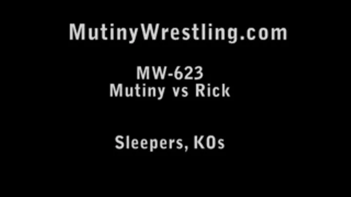 MW-623 Mutiny being choked by Rick TOPLESS Part 2