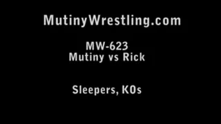 MW-623 Mutiny being choked by Rick TOPLESS Part 2