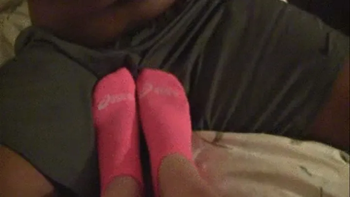 Erotic Female Rubs her Socks on guys Crotch