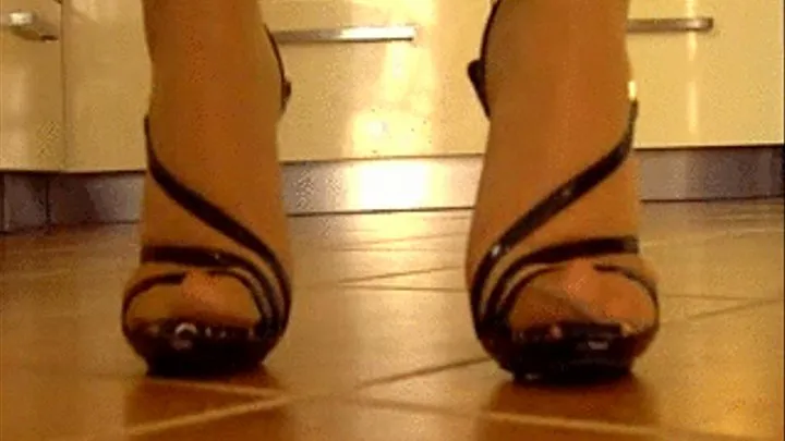 Heels in kitchen 2.