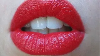 sensual lips of sexual blonde