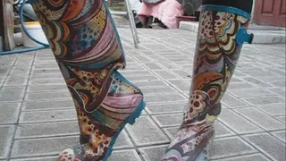 rain boots (rubber fet)