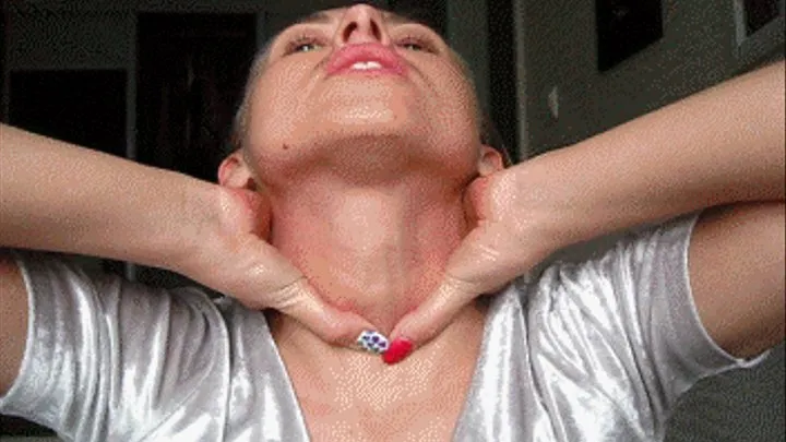 press into jugular notch (smother)