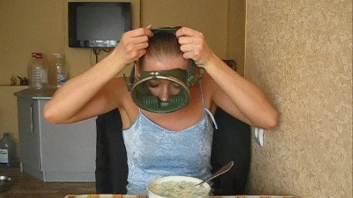 ate in the diving mask (hiccups)