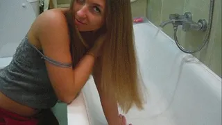 beautiful hair (hair washing)