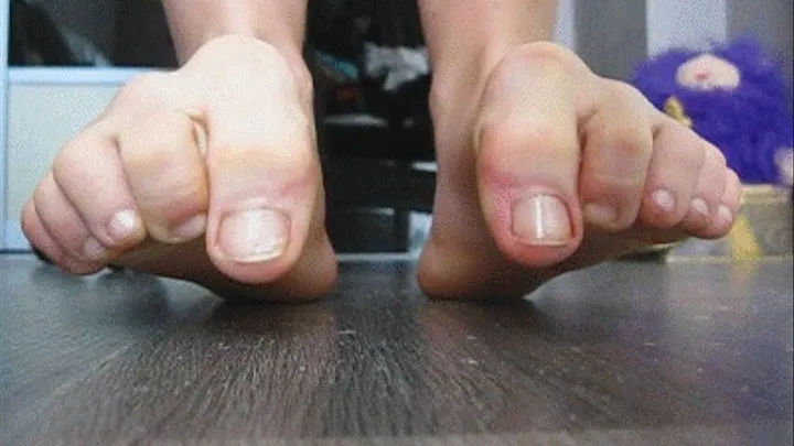 toes spreading and curling (toe wiggling)