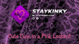 StayKinky - Cute Cum Pink Leotard