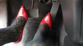 Pedal Pumping on Red Heels
