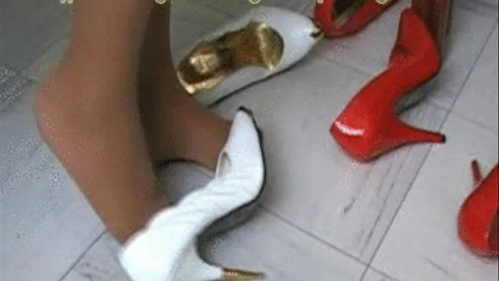 Tapping Metal Spike High Heels