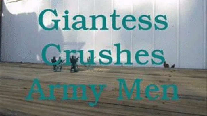 Giantess Bare Foot Crush Army Men