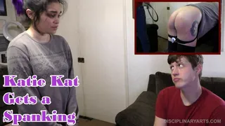 KATIE KAT GETS A SPANKING