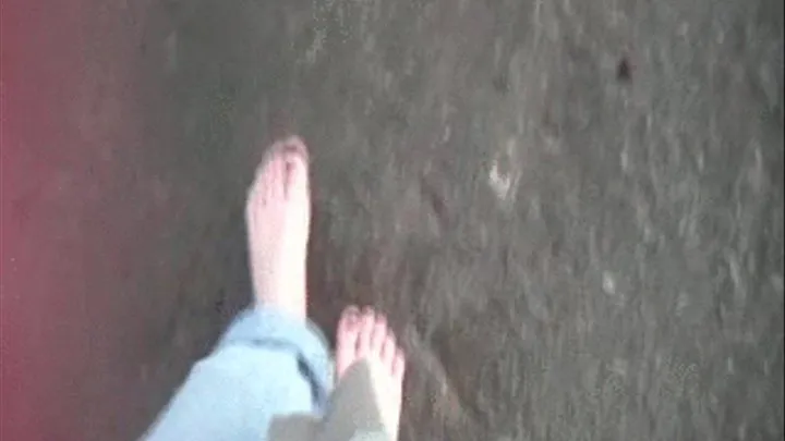 walkin in the ocean