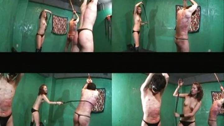 Two slaves are tied and are caned till body is swollen - Full version ( - AVI Format)