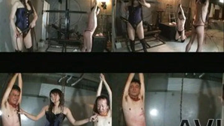 Two men with hands tied up are extremely beaten by caning - Part 3 (Faster Download - )