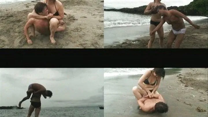 Couple Argues And Fights While At The Beach! - Part 2 ( - AVI Format)