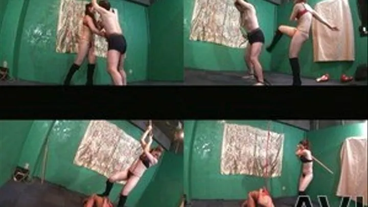 Mistress Ties Man's Hands And Beats Up His Body By Punching And Caning - Full version (Faster Download - )