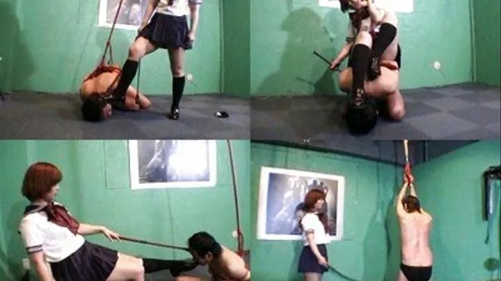 Schoolgirl Knows How To Punish Man! - Full version ( - AVI Format)