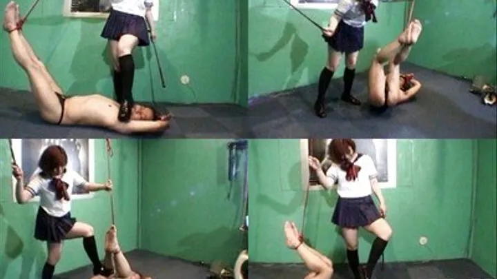 Schoolgirl Lets Horny Man Suffer! Tied And Gagged By Dirty Shoe! - Full version ( - AVI Format)