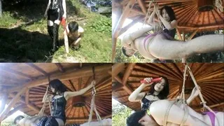 Vixen Decides To Play Outdoor! Slave Accompanies Her And Becomes Her Human Swing - Full version ( - AVI Format)