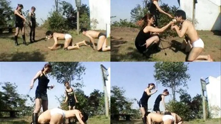 Two On Two! Pet Slaves Learn New Tricks From Mean Vixens! - Part 2 ( - AVI Format)